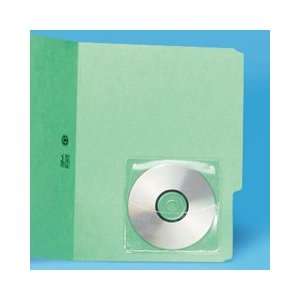  Self Adhesive CD Pockets, Clear, 10 Pockets per Pack 