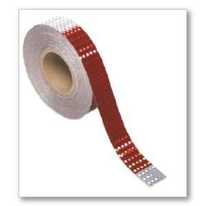 CONSPICUITY TAPE,7 X 11,RED/SILVER,KISS CUT@ 18 X 150 ROLL(7 YEAR 