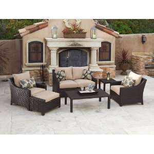  RST Outdoor Delano Deep Seating Love Seat, Club Chairs 