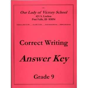  Correct Writing Answer Key
