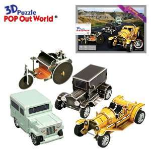  Car Series   Car History 3D Puzzle Model Decoration Toys 