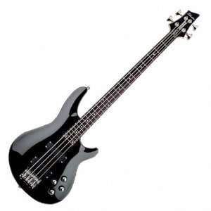  Schecter Omen 4 4 String Bass Guitar (Gloss Black, Chrome 