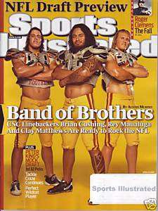 2009 Sports Illustrated USC Brian Cushing, Rey Maualuga, Clay Matthews 