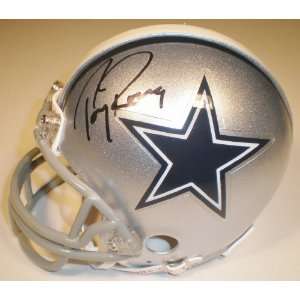  Tony Romo Autographed Dallas Cowboys Riddell Mini Helmet 
