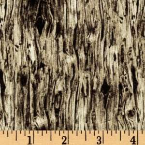  44 Wide Majestic Wings Wood Texture Natural/Black Fabric 