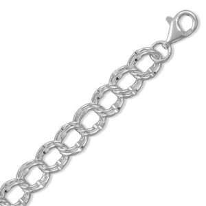   Silver 8 Inch Extra Large Charm Bracelet: West Coast Jewelry: Jewelry