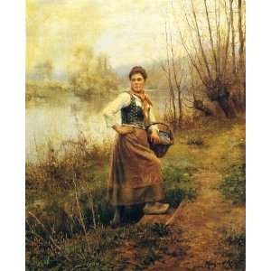   Daniel Ridgway Knight   32 x 40 inches   Country Girl
