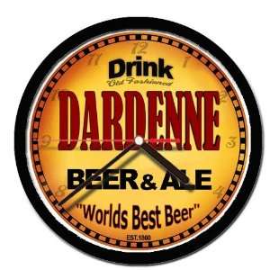  DARDENNE beer ale wall clock 