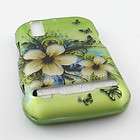 green daisys hard case snap on cover for motorola elect $ 5 91 15 % 