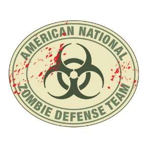  American National Zombie Defense Team (Bumper Sticker 