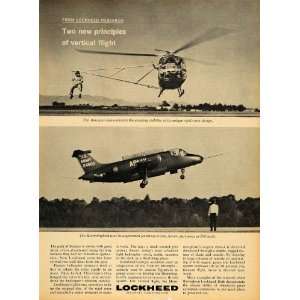  1964 Ad Lockheed Aircraft Corp. Hummingbird Army Plane 