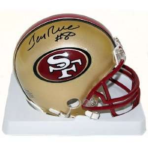  Jerry Rice Autographed San Francisco 49ers Riddell Mini 