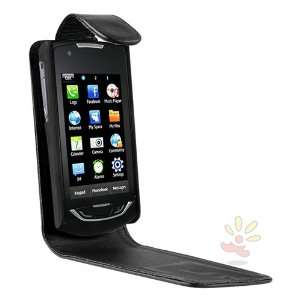  For SAMSUNG Monte S5620 Flip Leather Case , Black Cell 