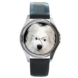  Samoyed Puppy Dog Round Leather Watch CC0760: Everything 