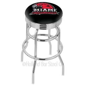 Miami (Ohio) RedHawks (L7C3C) 30 Tall Logo Bar Stool by Holland Bar 