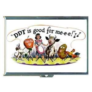  DDT Pesticide Vintage Ad Funny ID Holder, Cigarette Case 