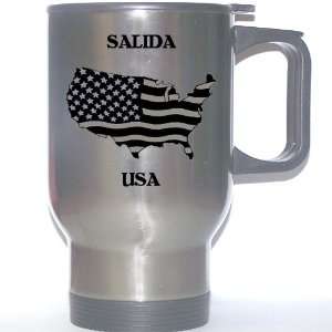  US Flag   Salida, California (CA) Stainless Steel Mug 