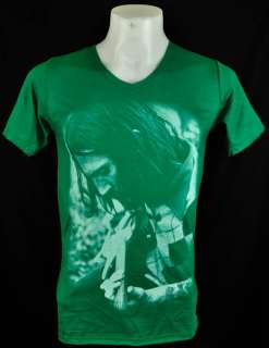 Neck Green John Frusciante RHCP Punk Rock T Shirt L  