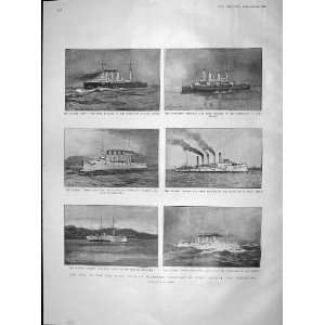  1904 RUSSIA WAR SHIPS PORT ARTHUR NOVIL DIANA ALEXEIFF 