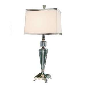 Dale Tiffany GT701160 Saddler Table Lamp, Brushed Nickel 