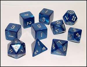 PREMIUM DICE SET (Blue) Dungeons & Dragons RPG  