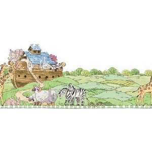  Noahs Ark and Animals FR91454B Wallpaper Border Baby