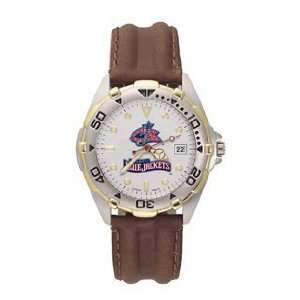  Columbus Blue Jackets All Star Leather Mens Watch Sports 