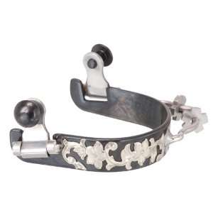  Kelly Silver Star Bumper Spur with Floral Etching: Sports 