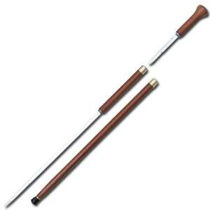  Brown Handled Classic Executive Sword & Dagger Cane