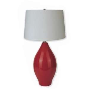  Delicacy Contemporary Red Ceramic Table Lamp: Home 