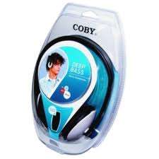 Coby CV121 Deep Bass Digital Stereo Headphones with In Line Volume 