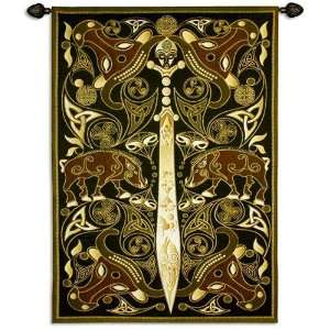   Warrior Tapestry Wall Hanging by Jen Delyth 45 x 63 Home & Kitchen