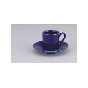   862 Porcelain Cobalt Demi Cup & Saucer   Set of 4