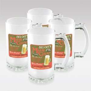  Personalized Set of 4 Frosted Sports Mugs Kitchen 