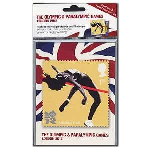   Olympic Athletics Field Mixed Stamp and Postcard Set From Royal Mail