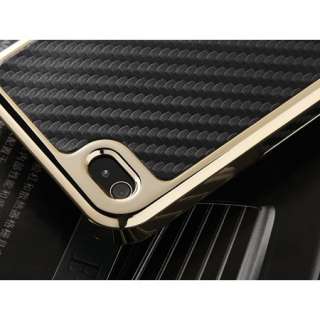 New Carbon Fiber Chrome Hard Cover for All iPhone 4 4G 4S AT&T CDMA 