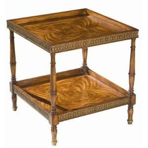  Belle Meade Signature Tennyson Two Tier Lamp Table in Olde 