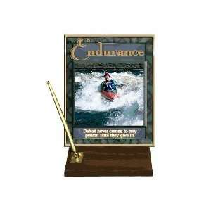 Endurance (Outdoors) Desktop Pen Set with 8 x 10 Gold Plate and 