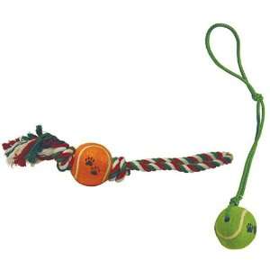   with Stretchy Rope & Tug of War Rope with Tennis Ball: Pet Supplies