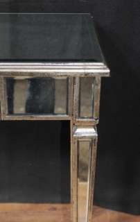 Pair Art Deco Mirror Side Tables Mirrored Occasional Table Furniture 