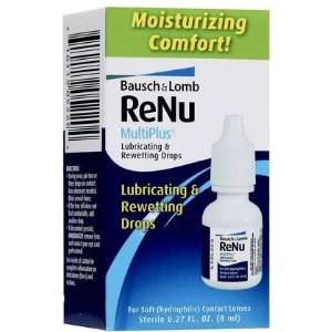 Bausch & Lomb renu MultiPlus Lubricating and Rewetting Drops 0.27 oz 