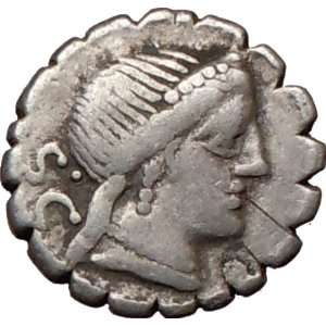  Roman Republic GREEK WAR CHARIOT Ancient Silver Coin 