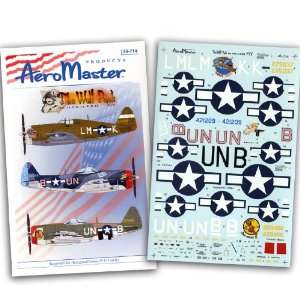    P 47 Wolf Pack #5 56 Fighter Group (1/48 decals) Toys & Games