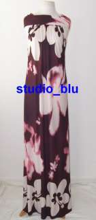 POLLINI Tie Dye Floral Long Dress Gown 44 8  