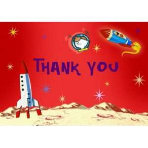  Dolce Mia Kids Space Birthday Thank You Card Party Pack 