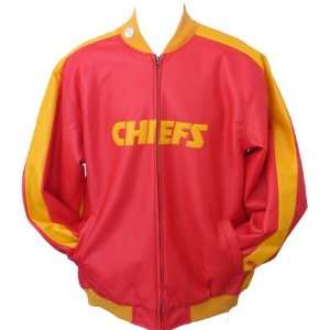  Men`s Kansas City Chiefs Rock Solid Starter Jacket: Sports 