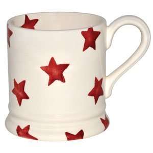  Emma Bridgewater Red Star 1/2 Pint Mug: Kitchen & Dining