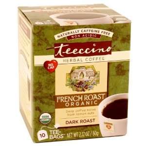  Teeccino Caffeine Free Herbal Coffee, French Roast   10 CT 