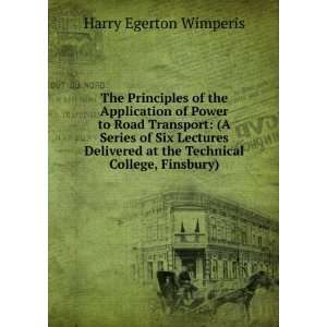  The Principles of the Application of Power to Road Transport 