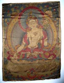 29 Tibet Silk Embroider White Tara Thangka Tangka  